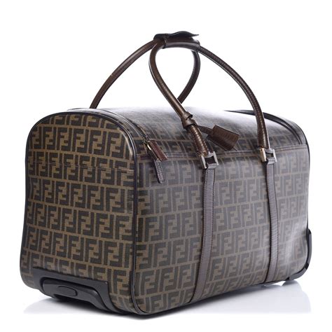 fendi rolling luggage|Fendi carry on luggage.